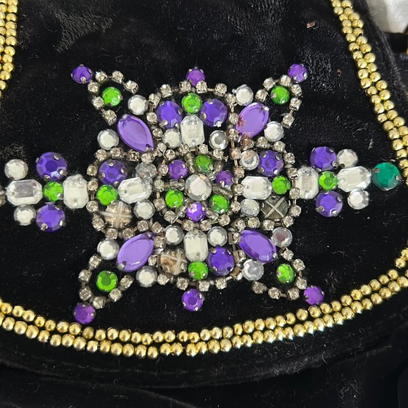 Paris Hilton Mini Black Velvet Bag - Picture 2 of 9